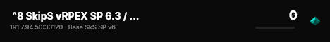  ^8 SkipS vRPEX SP 6.3 / discord.gg/ZzjSfmdaVG live status badge