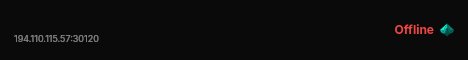   live status badge