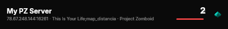 My PZ Server live status badge