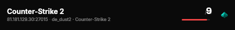 Counter-Strike 2 live status badge