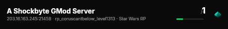 A Shockbyte GMod Server live status badge
