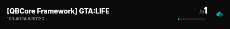 [QBCore Framework] GTA:LIFE live status badge