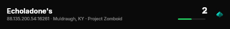 Echoladone's live status badge