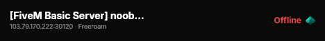 [FiveM Basic Server] noobarnavyt live status badge