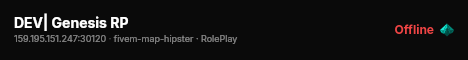 DEV| Genesis RP live status badge