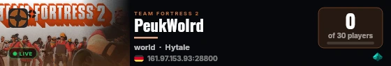 PeukWolrd live status badge
