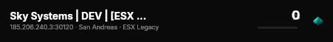 Sky Systems | DEV | [ESX Legacy] live status badge