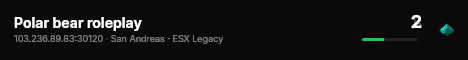 Polar bear roleplay live status badge