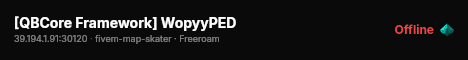 [QBCore Framework] WopyyPED live status badge