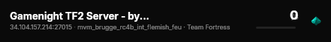 Gamenight TF2 Server - by pnd live status badge