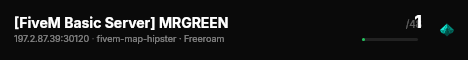[FiveM Basic Server] MRGREEN live status badge