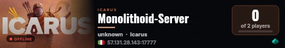 Monolithoid-Server live status badge
