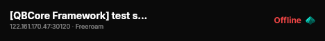 [QBCore Framework] test server live status badge