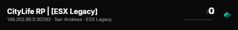 CityLife RP | [ESX Legacy] live status badge