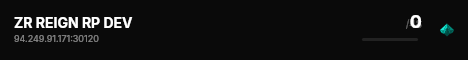 ZR REIGN RP DEV live status badge