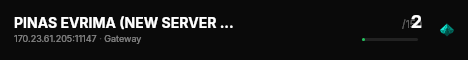 PINAS EVRIMA (NEW SERVER TESTING) live status badge