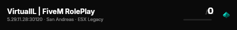 VirtualIL | FiveM RolePlay  live status badge