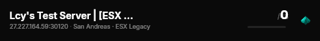 Lcy's Test Server | [ESX Legacy] live status badge
