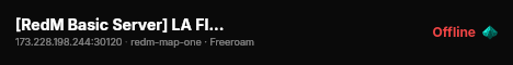 [RedM Basic Server] LA FINCA RP live status badge