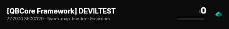 [QBCore Framework] DEVILTEST live status badge