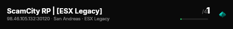 ScamCity RP | [ESX Legacy] live status badge