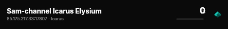 Sam-channel Icarus Elysium live status badge