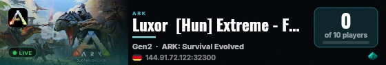 Luxor  [Hun] Extreme - Fun - cluster 2 - (v358.24) live status badge