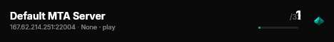 Default MTA Server live status badge