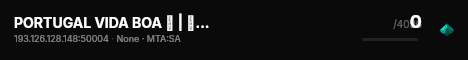 PORTUGAL VIDA BOA 🏙️ | ⚒️ EM MANUTENÇÃO ⚒️ | NOVA HISTÓRIA | [PT-PT] live status badge