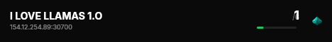 I LOVE LLAMAS 1.O live status badge