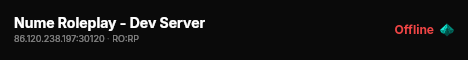 Nume Roleplay - Dev Server live status badge