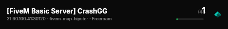 [FiveM Basic Server] CrashGG live status badge