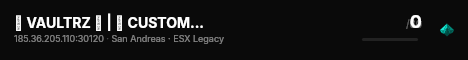 🔥 VAULTRZ 🔥 | 🔫 CUSTOM GUNS | 💊 CUSTOM DRUGS | 🙆 FEMALE FRIENDLY | 🎥 STREAMER FRIENDLY | 🎵 TIKTOK SERVER live status badge
