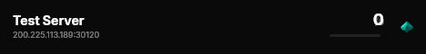 Test Server live status badge