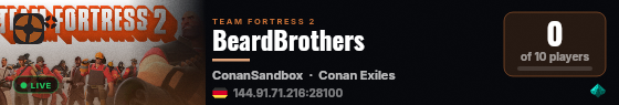 BeardBrothers live status badge