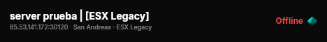 server prueba | [ESX Legacy] live status badge