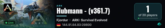 Hubmann - (v361.7) live status badge