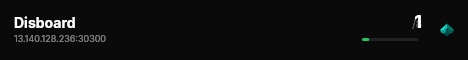 Disboard live status badge