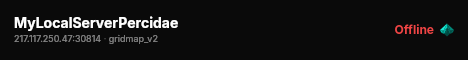 MyLocalServerPercidae live status badge