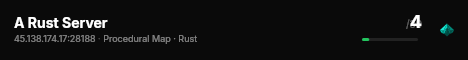 A Rust Server live status badge