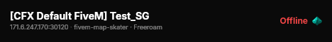 [CFX Default FiveM] Test_SG live status badge