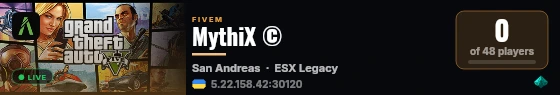 MythiX © live status badge