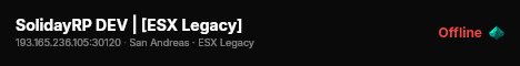 SolidayRP DEV | [ESX Legacy] live status badge
