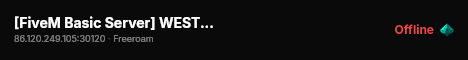 [FiveM Basic Server] WESTSIDE RPG live status badge