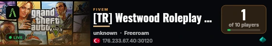 [TR] Westwood Roleplay Başvurular Açık live status badge