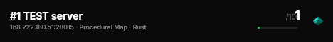 #1 TEST server live status badge