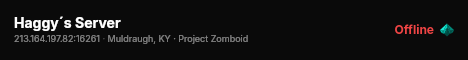 Haggy´s Server live status badge