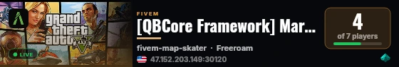 [QBCore Framework] Marscrew Test v2 live status badge