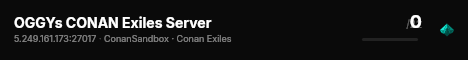 OGGYs CONAN Exiles Server live status badge