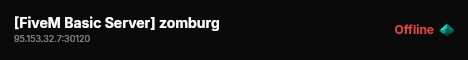 [FiveM Basic Server] zomburg live status badge